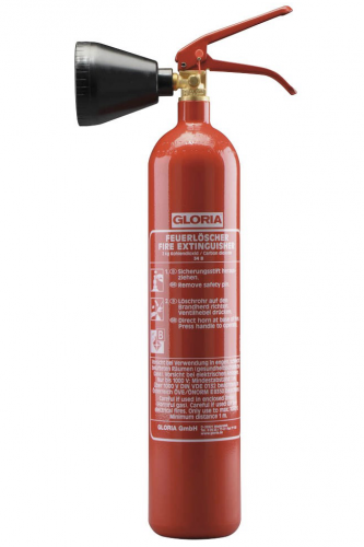 Gloria KS 2 ST CO2 Feuerlöscher 2kg Kohlendioxid f. elektrischen Anlagen u. EDV